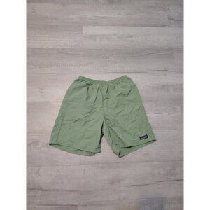 Patagonia Baggies Shorts Mens Small Green Nylon Mesh Lined 6" Inseam Unisex